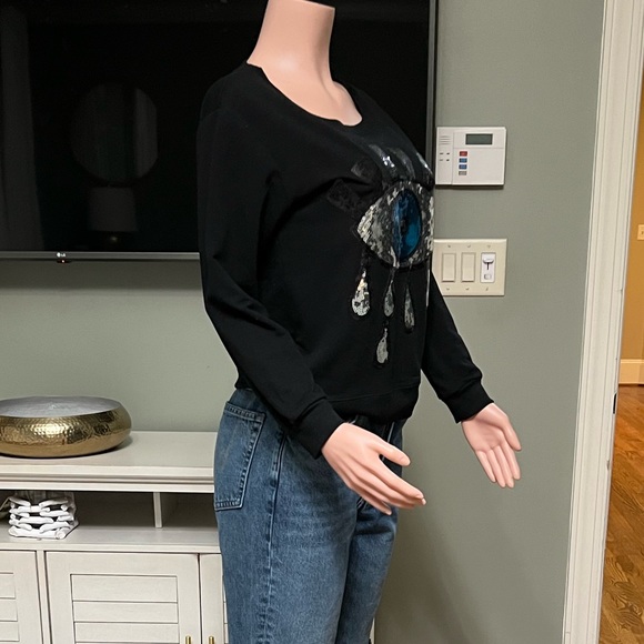 “3rd Eye” Black Sweater. Size M. Great Fit! - Picture 2 of 3